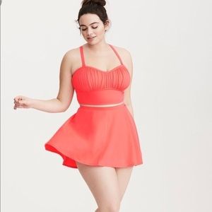 torrid dubarry coral bikini size 1